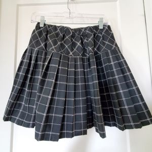 Urban CoCo Women's Elastic Waist Tartan Pleated School Skirt